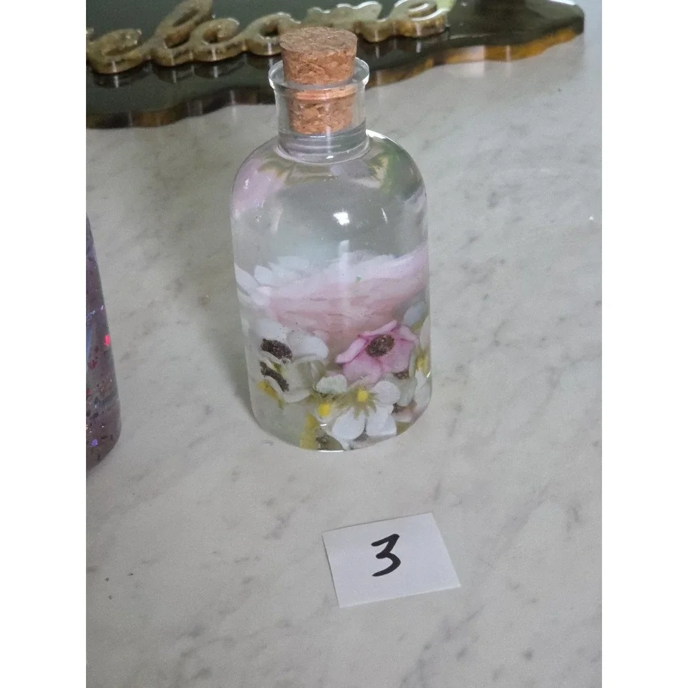 Handmade Resin Decorative Bottles With A Cork